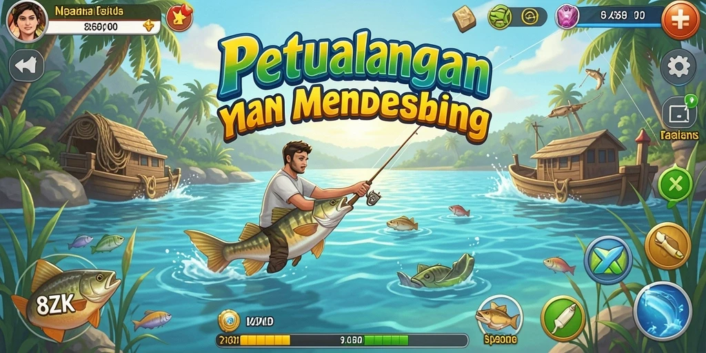 Tangkapan ikan yang menakjubkan dalam game 8ZK.