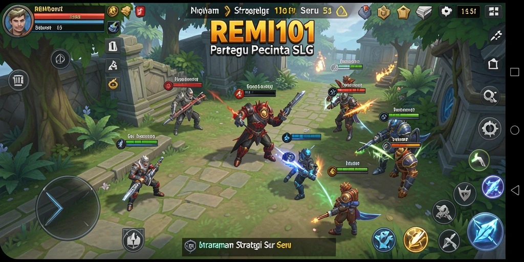 Tangkapan layar utama menunjukkan gameplay strategis REMI101 yang mendebarkan.